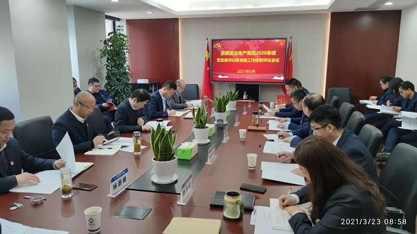 安徽FH至尊地产集团公司党委召开2020年度下层党支部书记抓党建事情述职评议会